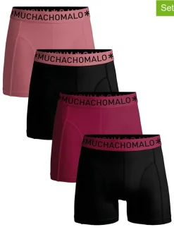 4-delige set: boxershorts zwart/roze