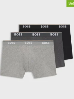 3-delige set: boxershorts zwart/grijs/antraciet