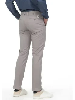 2-delige set: chinobroeken beige/blauw