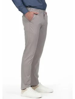 2-delige set: chinobroeken beige/blauw