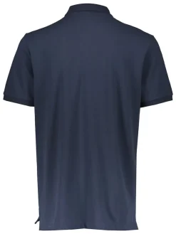 2-delige set: poloshirts donkerblauw/wit