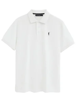 3-delige set: poloshirts donkerblauw/lichtblauw/wit