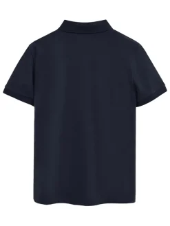 2-delige set: poloshirts donkerblauw/lichtblauw