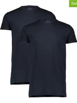 2-delige set: shirts donkerblauw