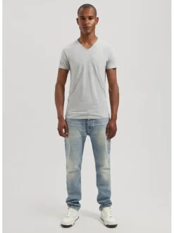 2-delige set: shirts lichtgrijs