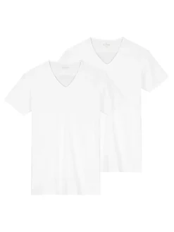 2-delige set: shirts wit