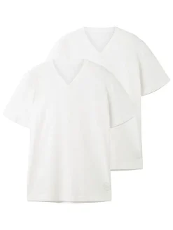 2-delige set: shirts wit