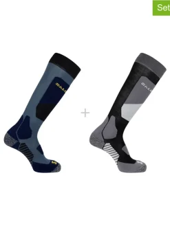 2-delige set: ski-/snowboardsokken "Access" zwart/blauw