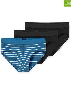 3-delige set: slips blauw/zwart
