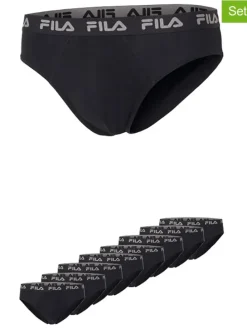 8-delige set: slips zwart