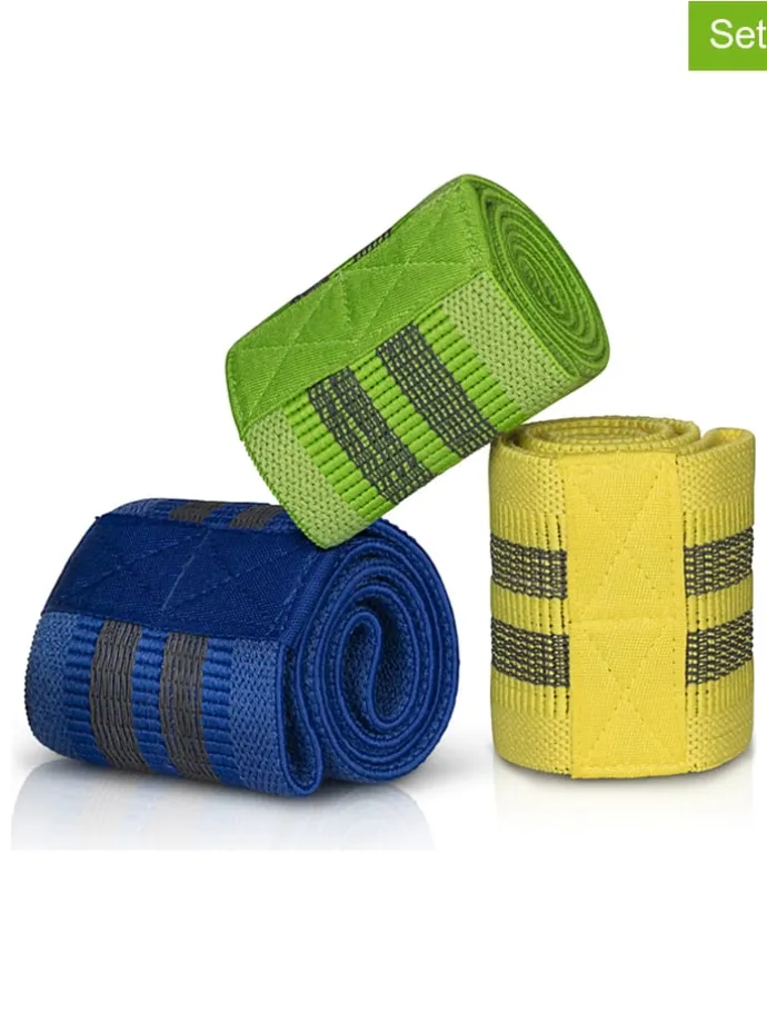 3-delige set: weerstandsbanden geel/groen/blauw