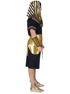 5-delig kostuum "Pharaoh" zwart/goudkleurig