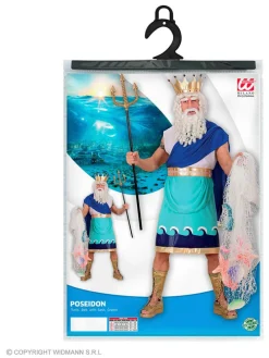 3-delig kostuum "Poseidon" blauw/turquoise/wit