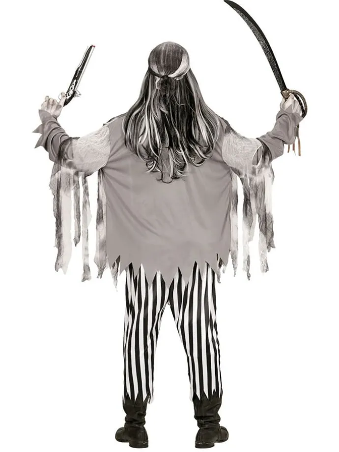 5-delig kostuum "SPOOKSCHIPPIRAAT" zwart/wit