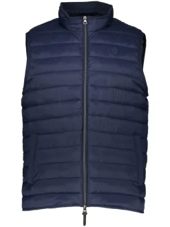 Doorgestikte bodywarmer donkerblauw