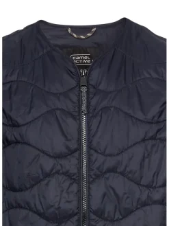 Doorgestikte bodywarmer donkerblauw