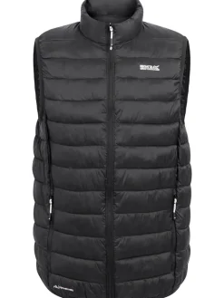 Doorgestikte bodywarmer "Hillpack II" zwart