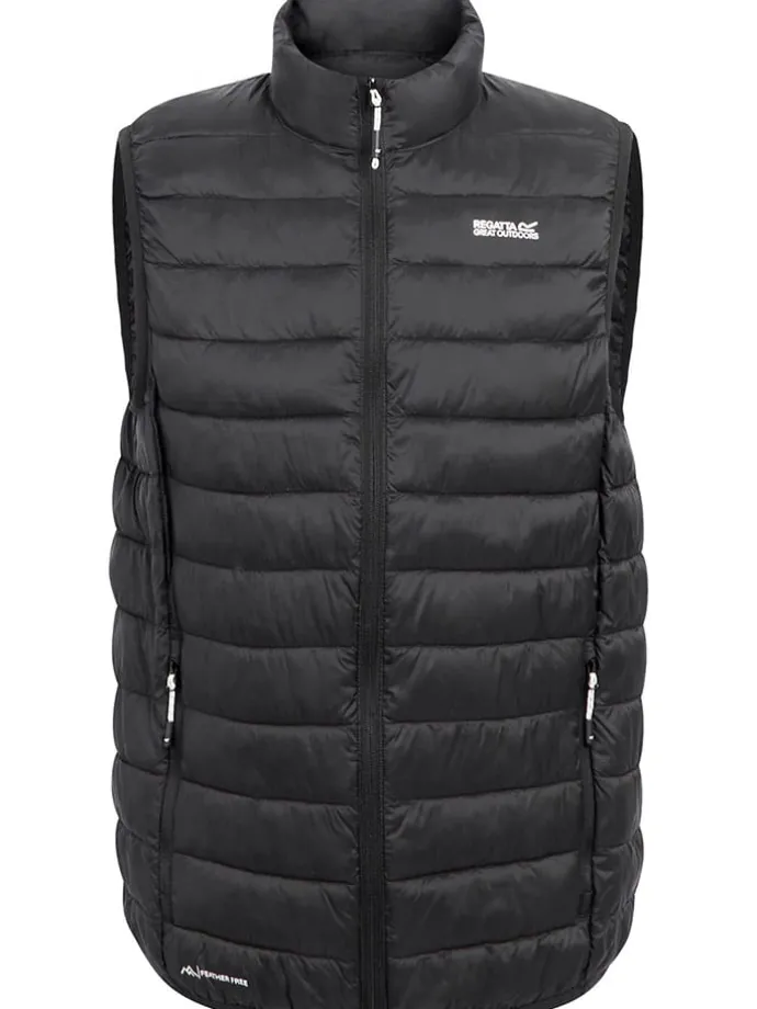 Doorgestikte bodywarmer "Hillpack II" zwart