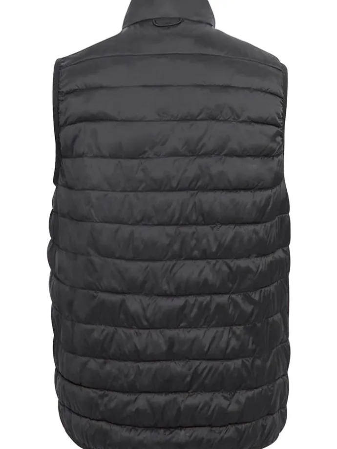 Doorgestikte bodywarmer "Hillpack II" zwart