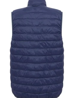 Doorgestikte bodywarmer "Hillpack II" donkerblauw