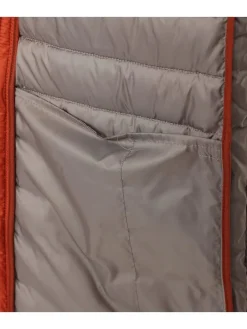 Doorgestikte bodywarmer oranje