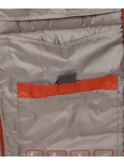 Doorgestikte bodywarmer oranje