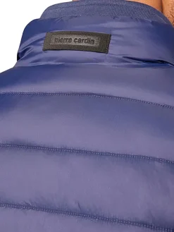 Doorgestikte bodywarmer pruimkleurig