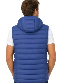 Doorgestikte bodywarmer "Vaipter" blauw