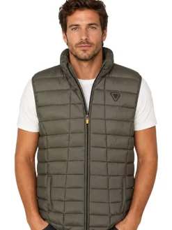 Doorgestikte bodywarmer 