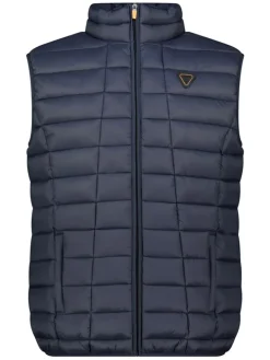 Doorgestikte bodywarmer "Vaipter" donkerblauw