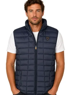 Doorgestikte bodywarmer 