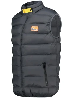 Doorgestikte bodywarmer "Valanche" antraciet