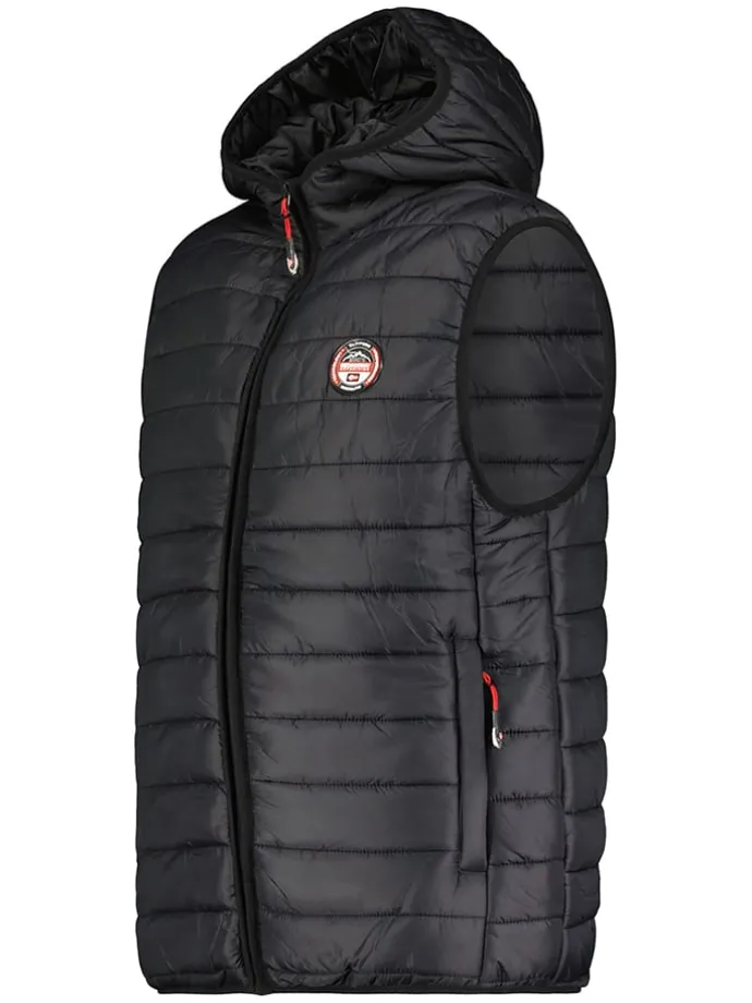 Doorgestikte bodywarmer "Vamigo" zwart