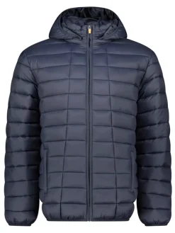 Doorgestikte jas "Aipter" donkerblauw