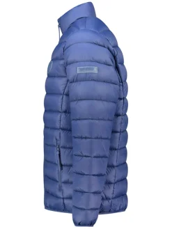 Doorgestikte jas "Amiglobe" blauw
