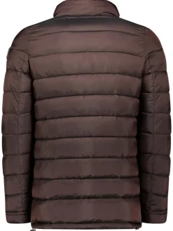Doorgestikte jas "Bangkok" bruin