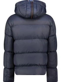 Doorgestikte jas "Bodir" donkerblauw