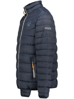 Doorgestikte jas "Brook" donkerblauw