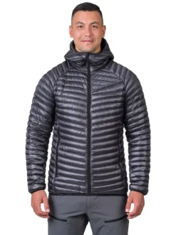 Doorgestikte jas "Mio Hoody" antraciet