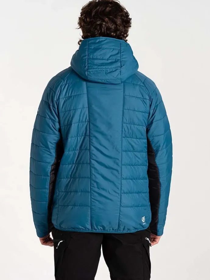 Doorgestikte jas "Touring II" blauw/zwart