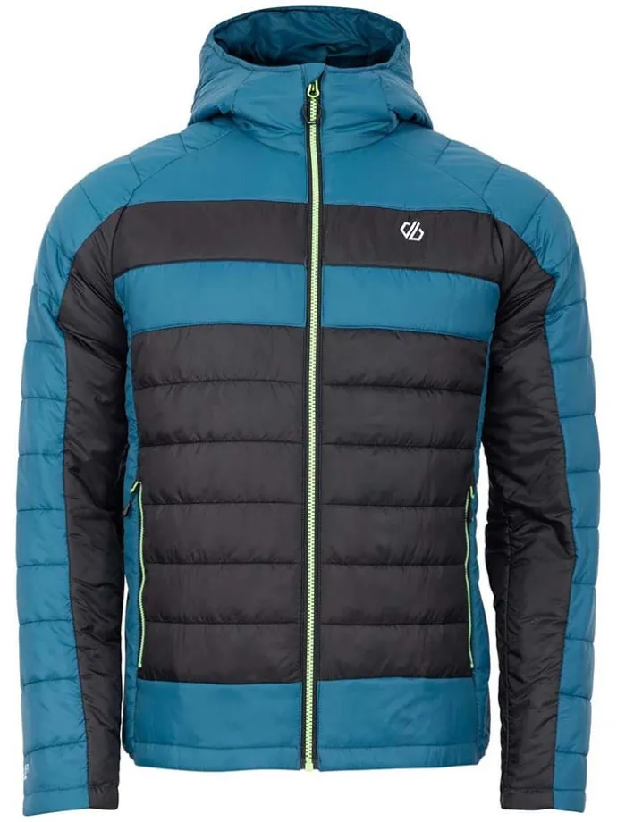 Doorgestikte jas "Touring II" blauw/zwart