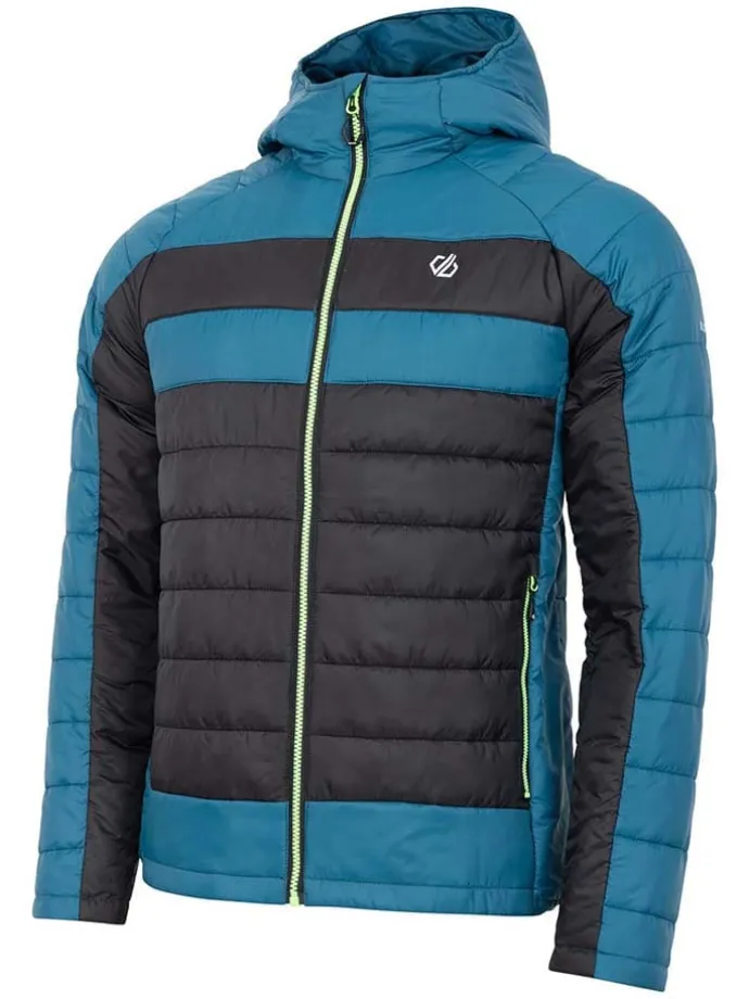 Doorgestikte jas "Touring II" blauw/zwart