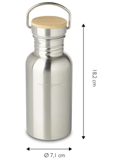 Drinkfles zilverkleurig - 500 ml