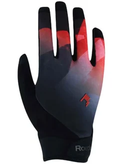 Fietshandschoenen "Montan" rood/grijs/zwart