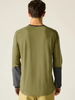 Fietslongsleeve "Trackstand Ace" kaki