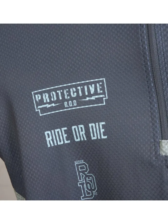 Fietsshirt "Highwayman" grijs/groen