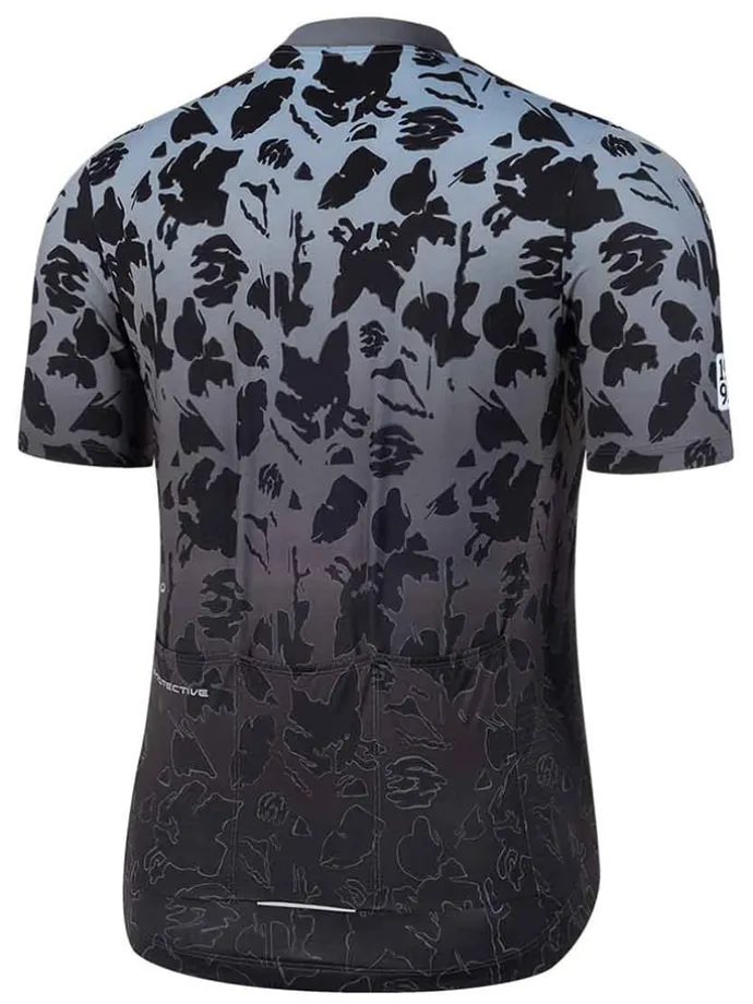 Fietsshirt "Leaf" zwart