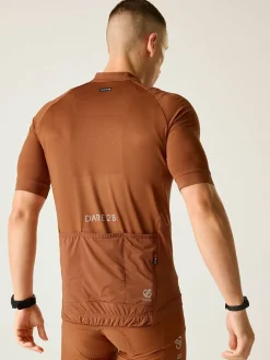 Fietsshirt "Lightning" in Terrakotta