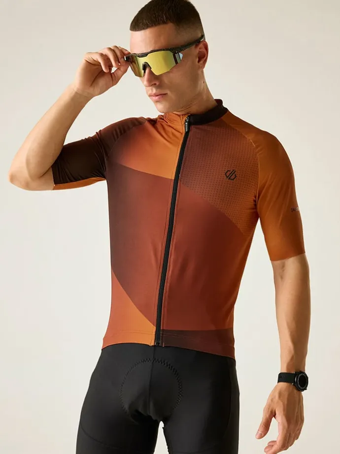 Fietsshirt "Lightning" lichtbruin