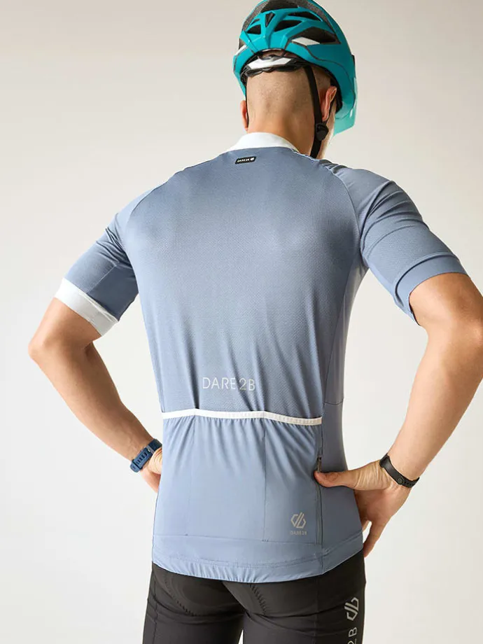 Fietsshirt "Lightning" lichtblauw
